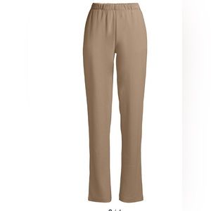 Lands End Womens Plus Size Sport Knit High Rise Elastic Waist Pull On Pants